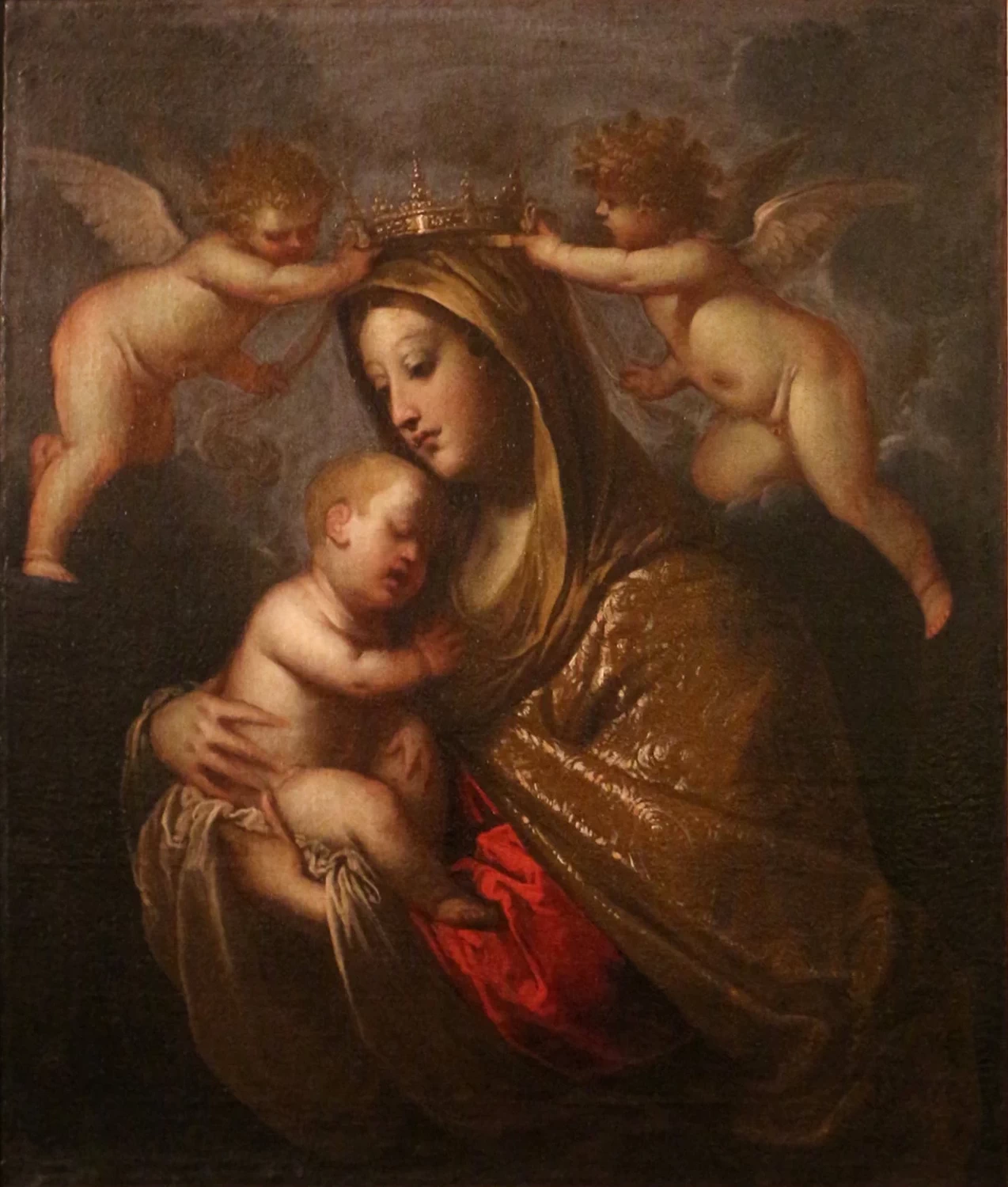Madonna col Bambino incoronata da angeli - Castello del Buonconsiglio, Trento